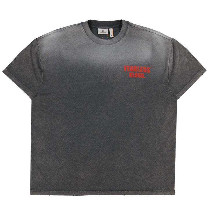 LEADER CLUB TEE WASHED DARK IRON