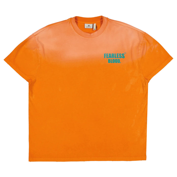 LEADER CLUB TEE WASHED FEARLESS ORANGE