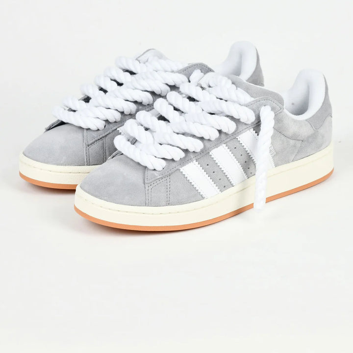 Grey Adidas Campus 00 rope laced WHITE