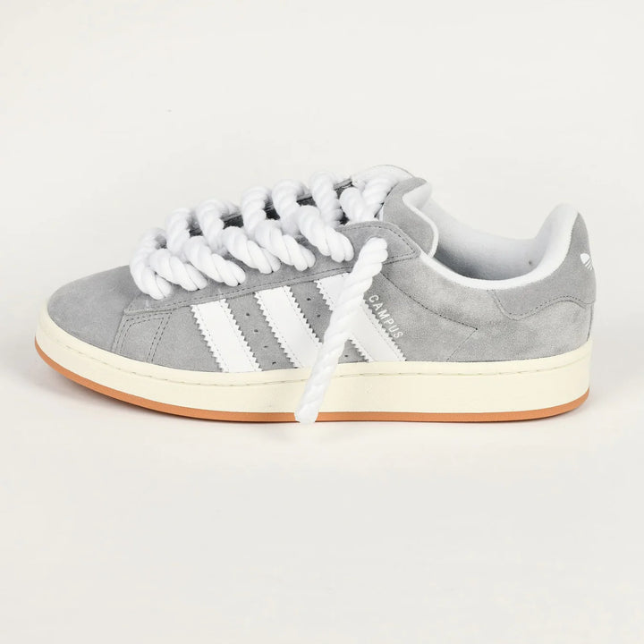 Grey Adidas Campus 00 rope laced WHITE