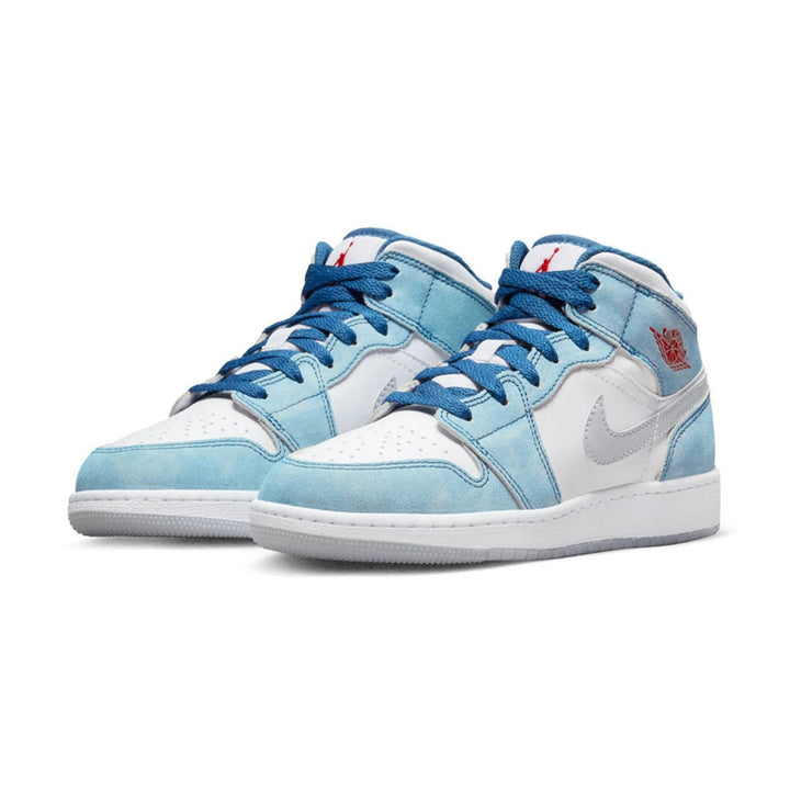 Air Jordan 1 Mid SE French Blue Light Steel (GS)