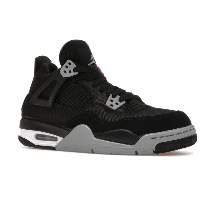 AIR JORDAN 4 RETRO BLACK CANVAS