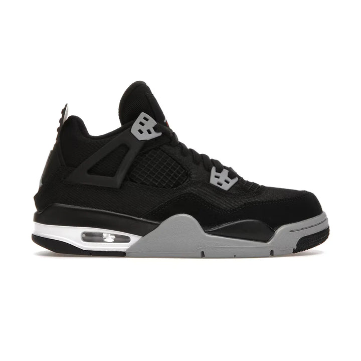 AIR JORDAN 4 RETRO BLACK CANVAS