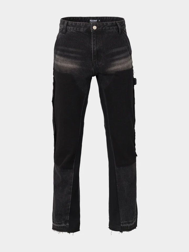 RIVERO ATELIER CARPENTER FLARED JEANS BLACK