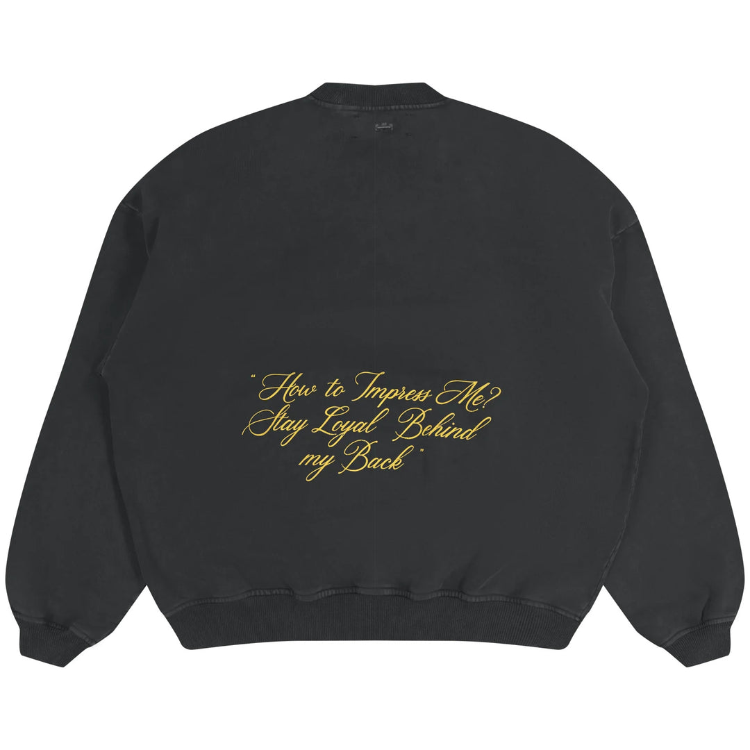 FB-CREWNECK DEEP BLACK