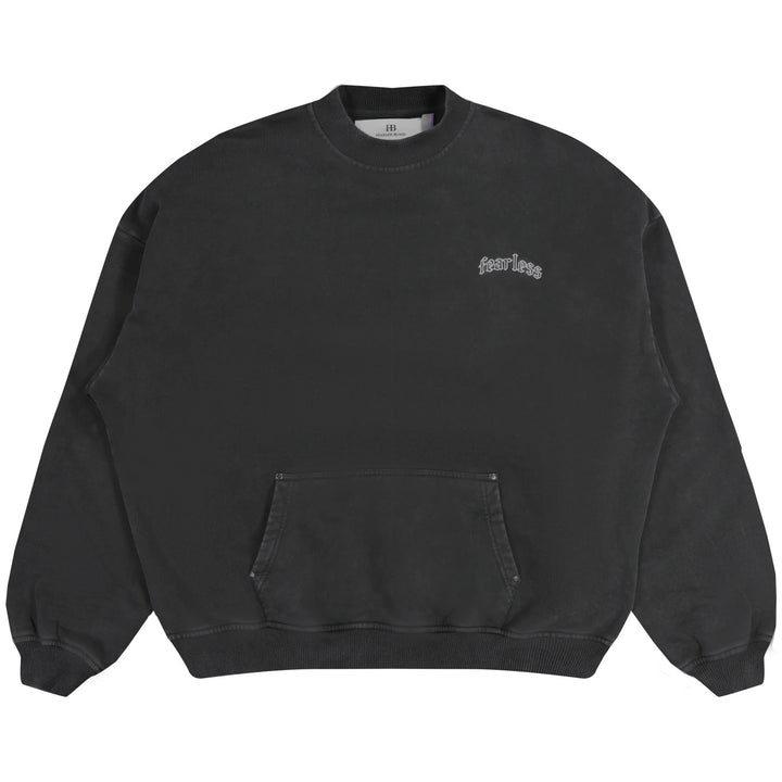 FB-CREWNECK DEEP BLACK