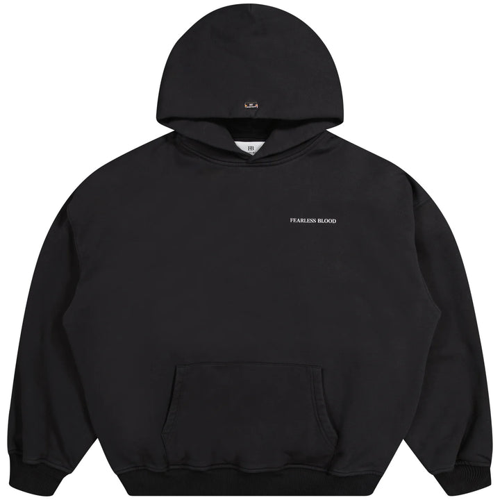 FB-LOGO-HOODY DEEP BLACK