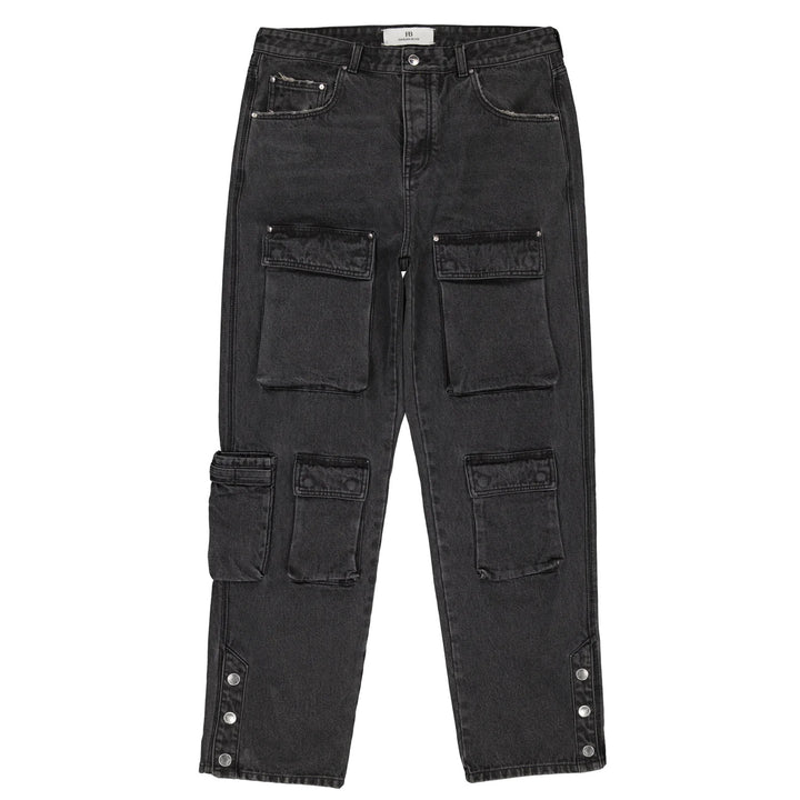 FB RELAXED CARGO BLACK WASH