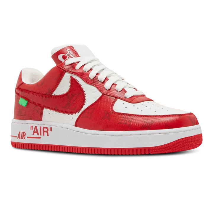 LOUIS VUITTON X NIKE AIR FORCE 1 LOW WHITE RED