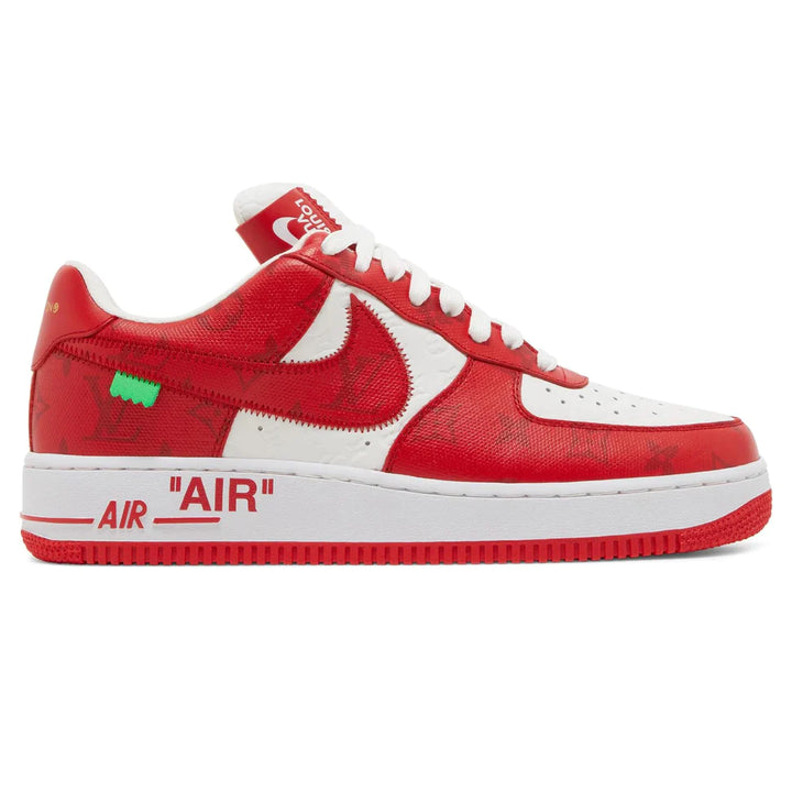 LOUIS VUITTON X NIKE AIR FORCE 1 LOW WHITE RED