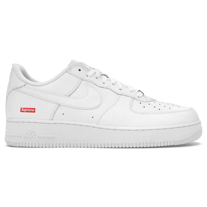 NIKE X SUPREME AIR FORCE 1 LOW WHITE BOX LOGO