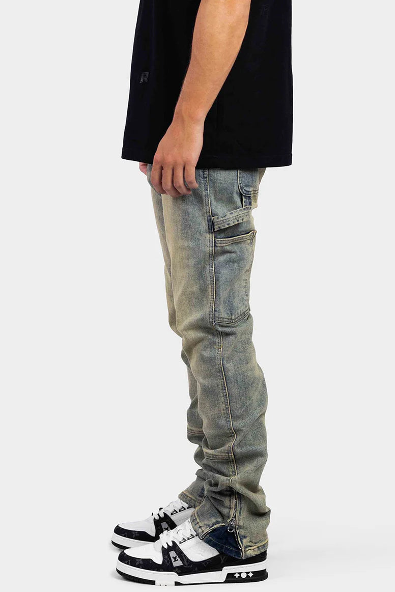 RIVERO STRAIGHT WORKER DENIM JEANS