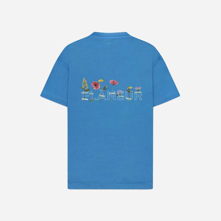 Flaneur Botanical T-Shirt Blue