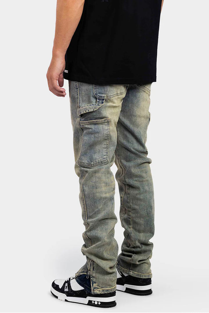 RIVERO STRAIGHT WORKER DENIM JEANS