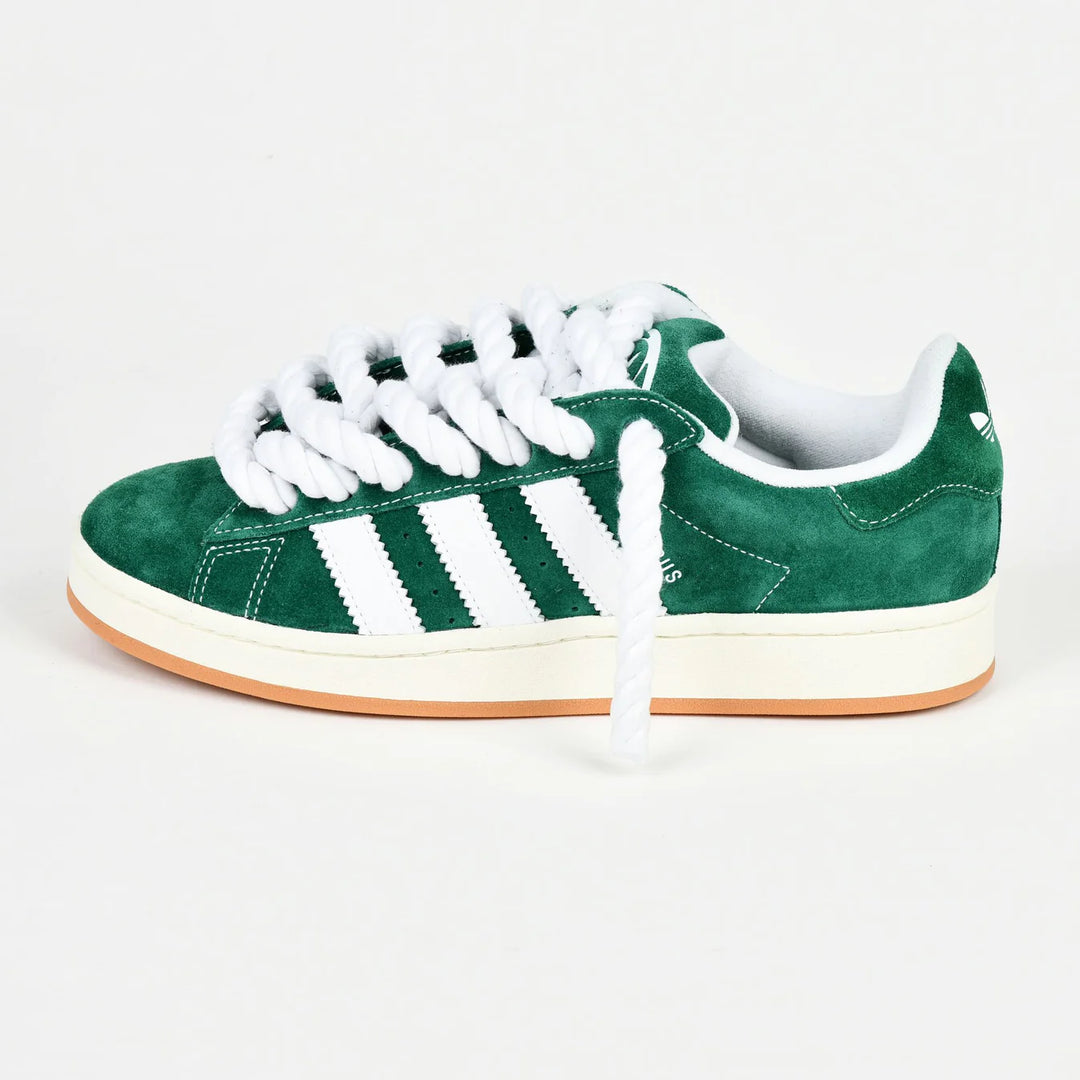 Green Adidas Campus 00 rope laced WHITE