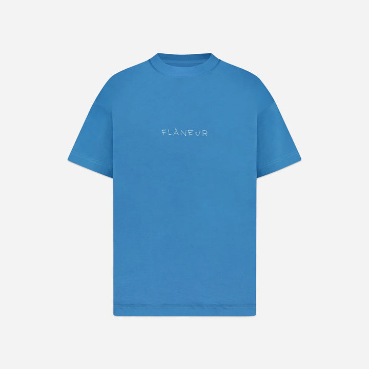 Flaneur Scribble T-Shirt Blue