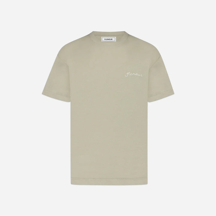 Flaneur Signature T-Shirt Beige