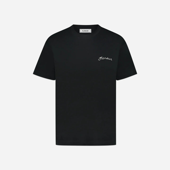 Flaneur Signature T-Shirt Black