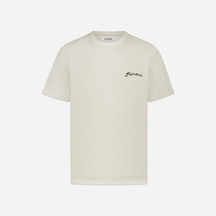 Flaneur Signature T-Shirt Heather cool grey