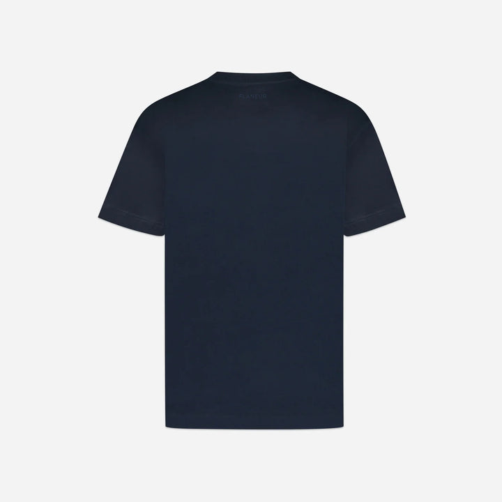 Flaneur Signature T-Shirt Blue